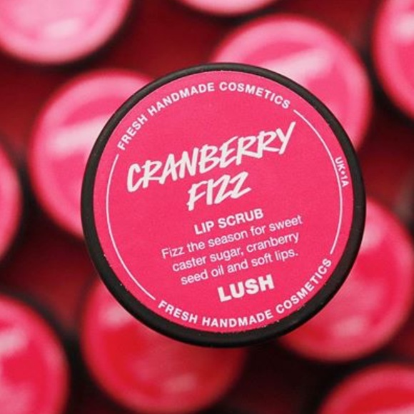 🌟4xHP🌟 CRANBERRY FIZZ Lush DISCONTINUED RARE lip Scrub NWT - Picture 5 of 7